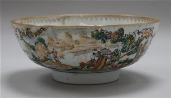 A Chinese Export famille verte bowl (a.f.)